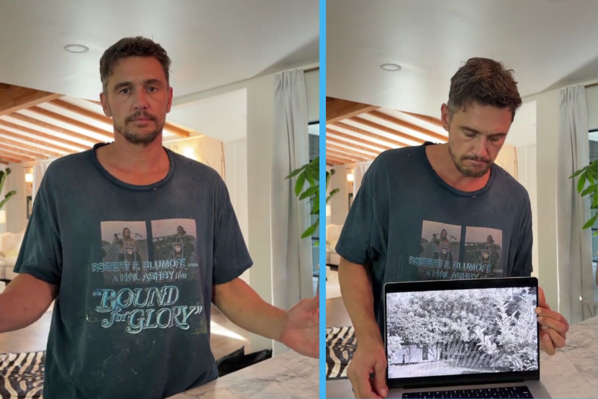 James Franco desconcierta con TikTok donde asegura haber captado a un alien