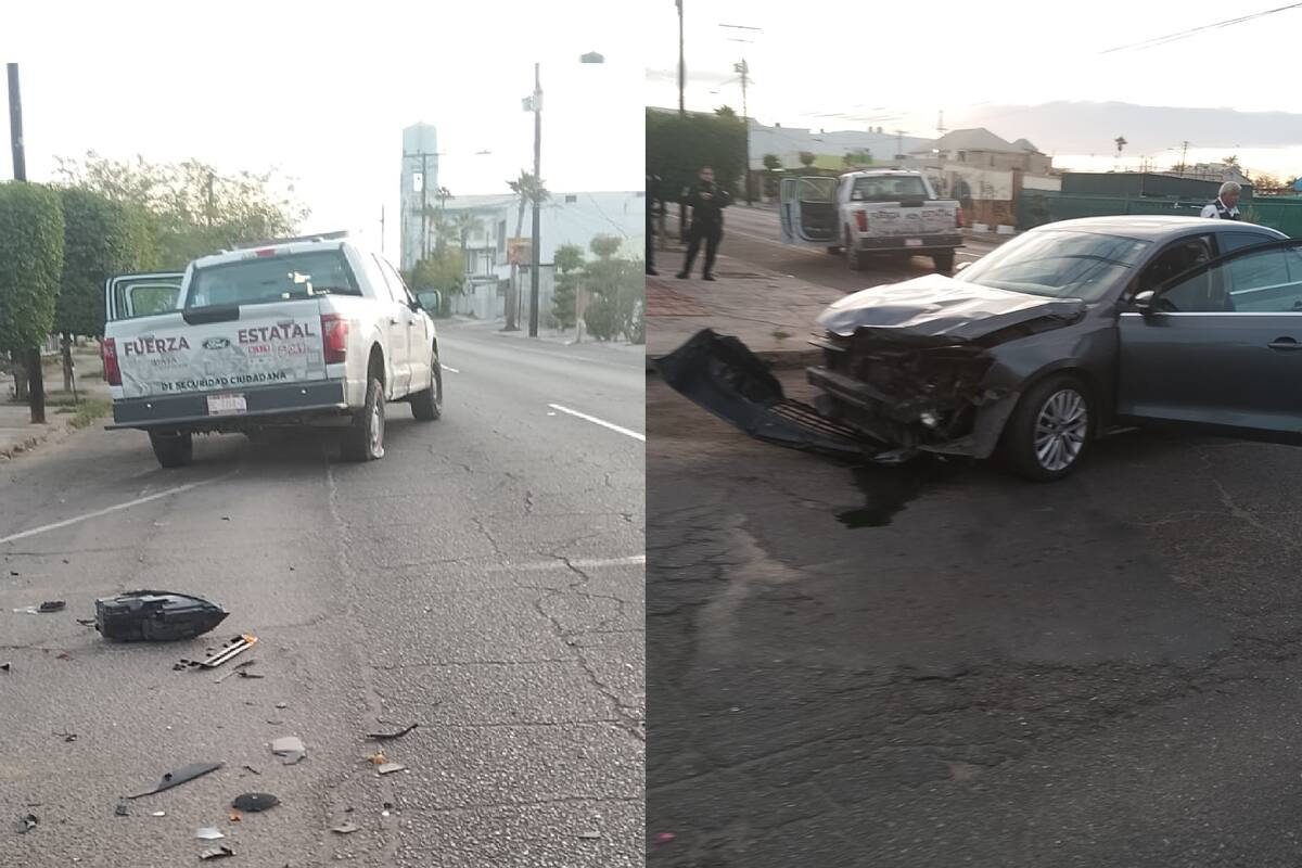 Choca patrulla de la FESC en la colonia Industrial