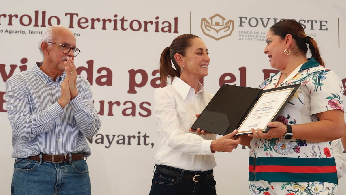 La presidenta Sheinbaum afirmó que los connacionales no sólo sostienen la economía de México, sino también la de Estados Unidos; anuncia más obras durante gira en Nayarit