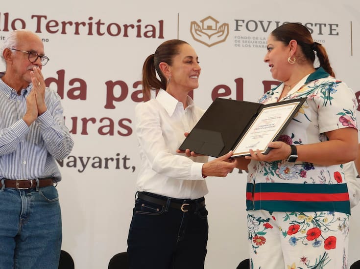 La presidenta Sheinbaum afirmó que los connacionales no sólo sostienen la economía de México, sino también la de Estados Unidos; anuncia más obras durante gira en Nayarit