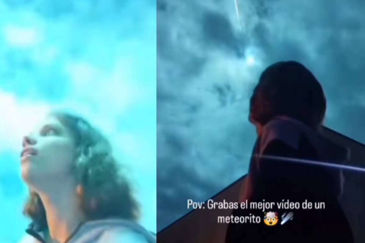 Joven capta sin querer el paso de un meteorito con su celular: El video se vuelve viral