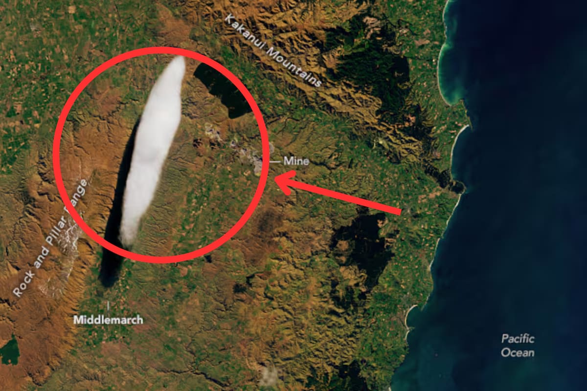 La extraña nube que nunca se mueve de lugar: es conocida como una “mascota” atmosférica