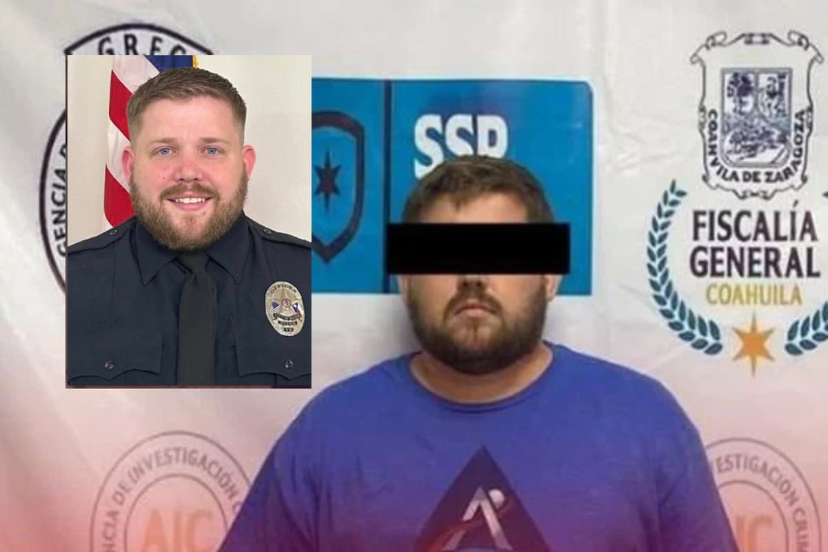 Detienen en la frontera a Chad Eberle, agente de reserva en Texas acusado de matar a tres personas en Saltillo, herir de gravedad a la madre de su hijo e intentar llevarse al menor tras una disputa por su custodia
