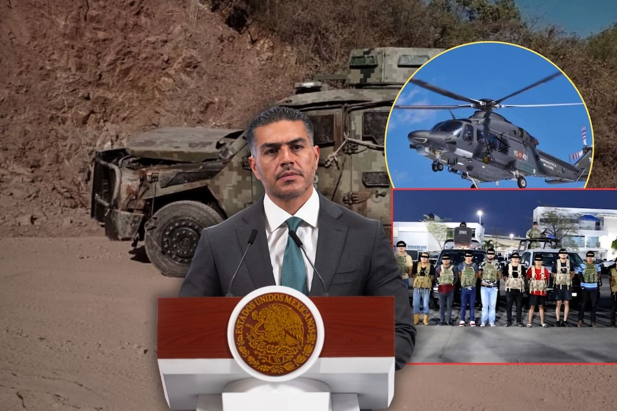 Luego de la detención de 12 colombianos por explosión de mina en Michoacán, Omar García Harfuch señala reclutamiento del CJNG y el Cártel del Sinaloa