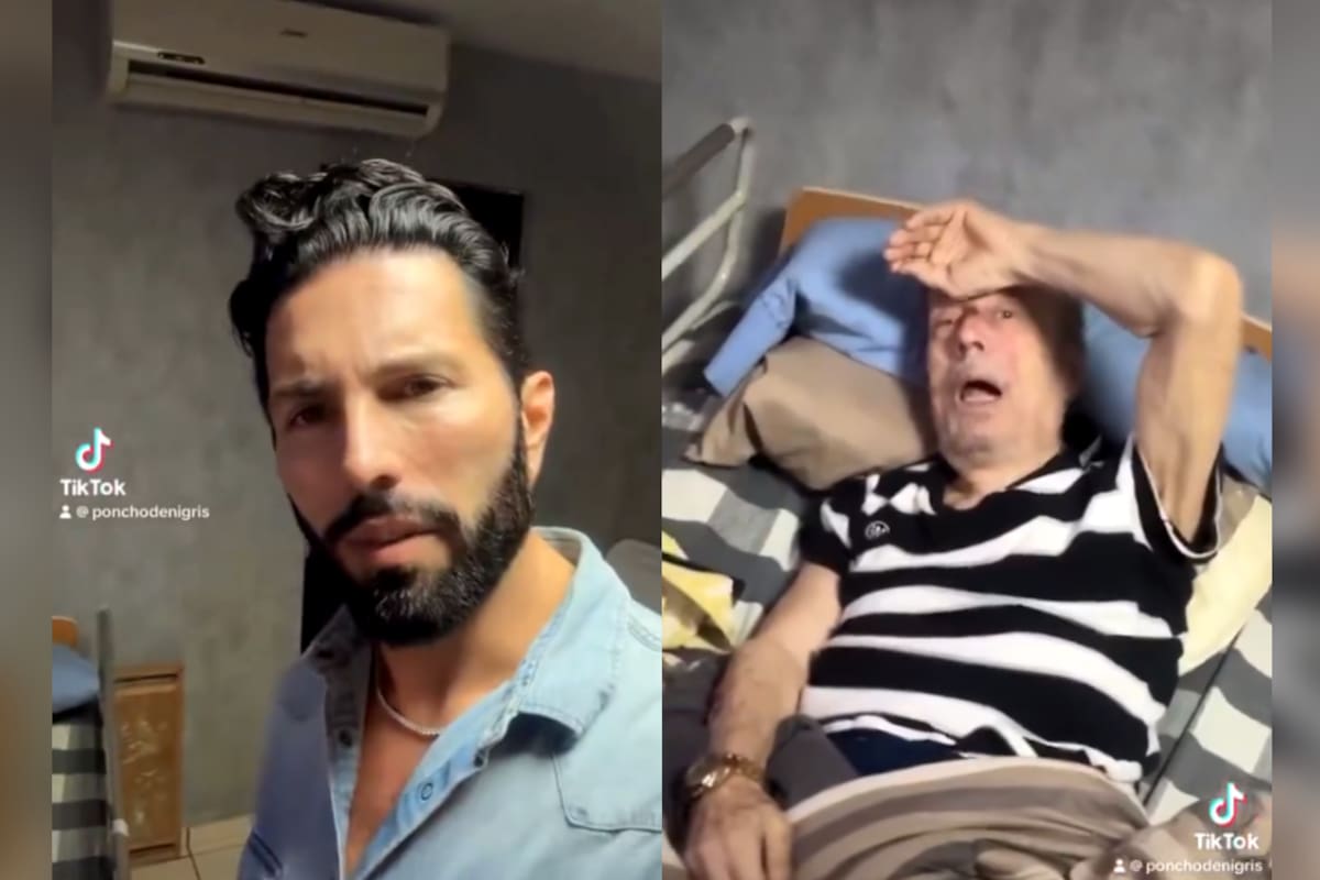 Poncho de Nigris causa polémica al exhibir a su padre enfermo en redes sociales