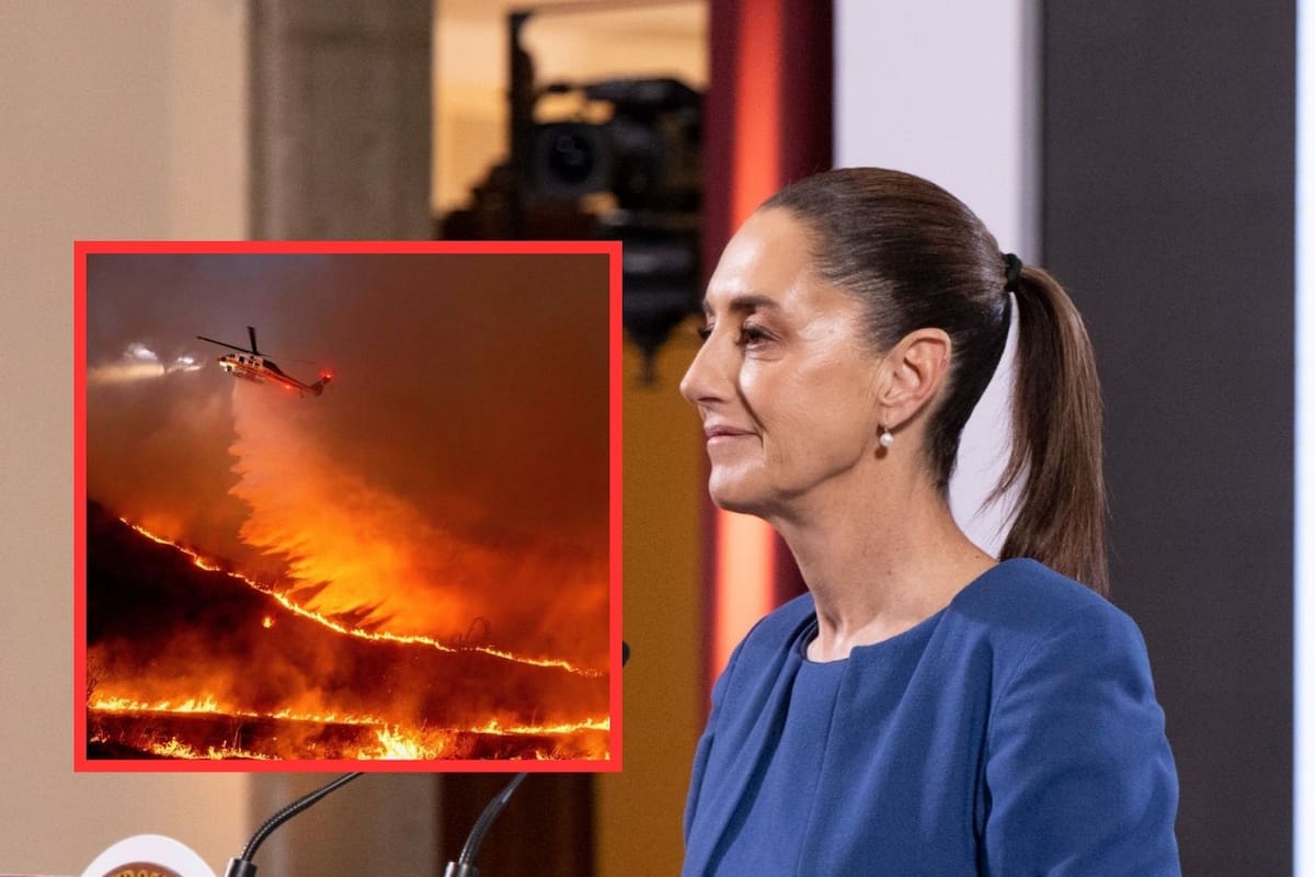 Anuncia Sheinbaum envío de equipo de ayuda a Los Ángeles por incendios