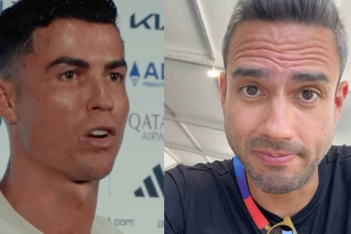 “Sé que no te caigo bien”, el impasse de Cristiano Ronaldo en plena conferencia de prensa con reportero Marcelo Bechler y él también le responde