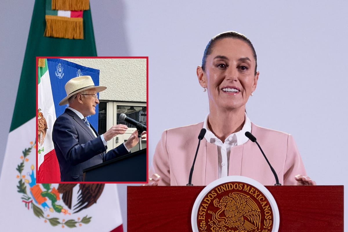 Sheinbaum critica a Ken Salazar por “declarar una cosa y luego otra”