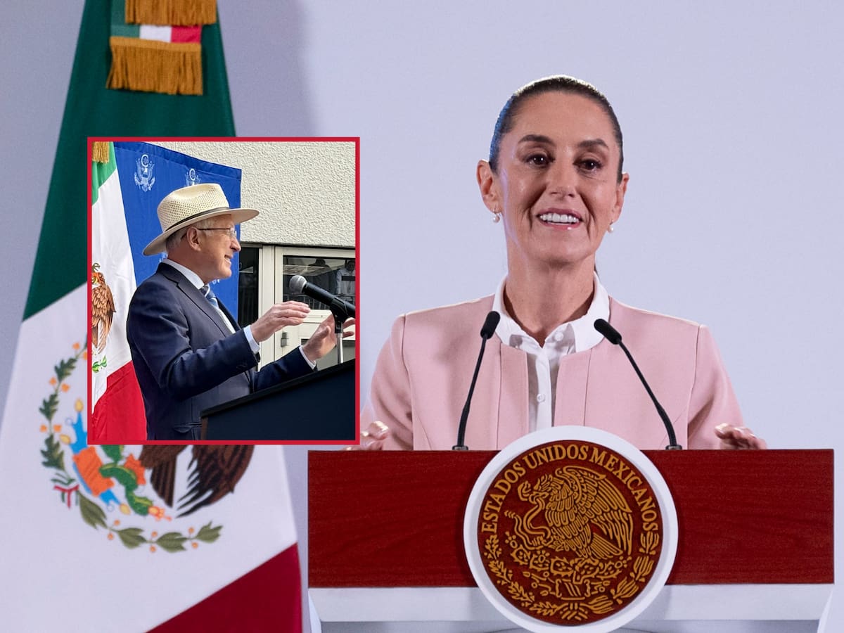 Sheinbaum reaccionó a las críticas de Ken Salazar durante su conferencia matutina de este 14 de noviembre del 2024. | Crédito: Presidencia/X @USAmbMex