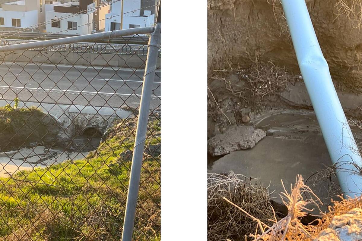 Así las condiciones en el fraccionamiento Costa Coronado en el área de Playas de Tijuana.