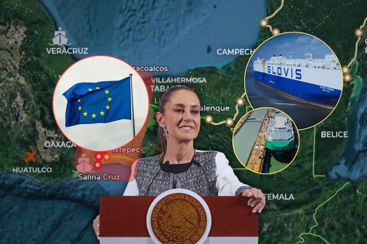 Ya es oficial: Corredor Interoceánico competirá contra el Canal de Panamá a través de un acuerdo del gobierno de Sheinbaum con Europa: Ruta ferroviaria y marítima buscará mover gas, carga y graneles entre México y la Unión Europea