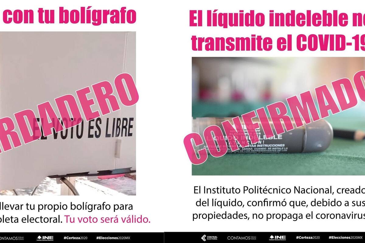 INE: Tinta de voto no transmite Covid-19; puedes llevar tu propia pluma