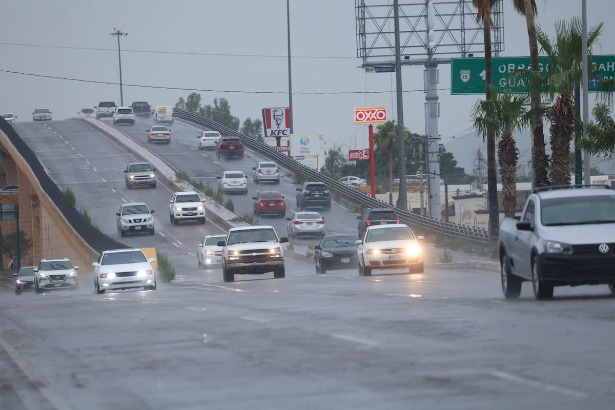 as bandas asociadas con Polo dejaron acumulados de entre 20 y 30 milímetros en gran parte de Hermosillo durante este lunes.
