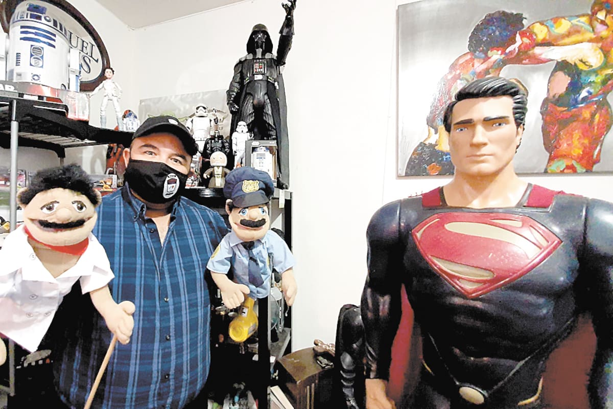Forma gran equipo con los superhéroes