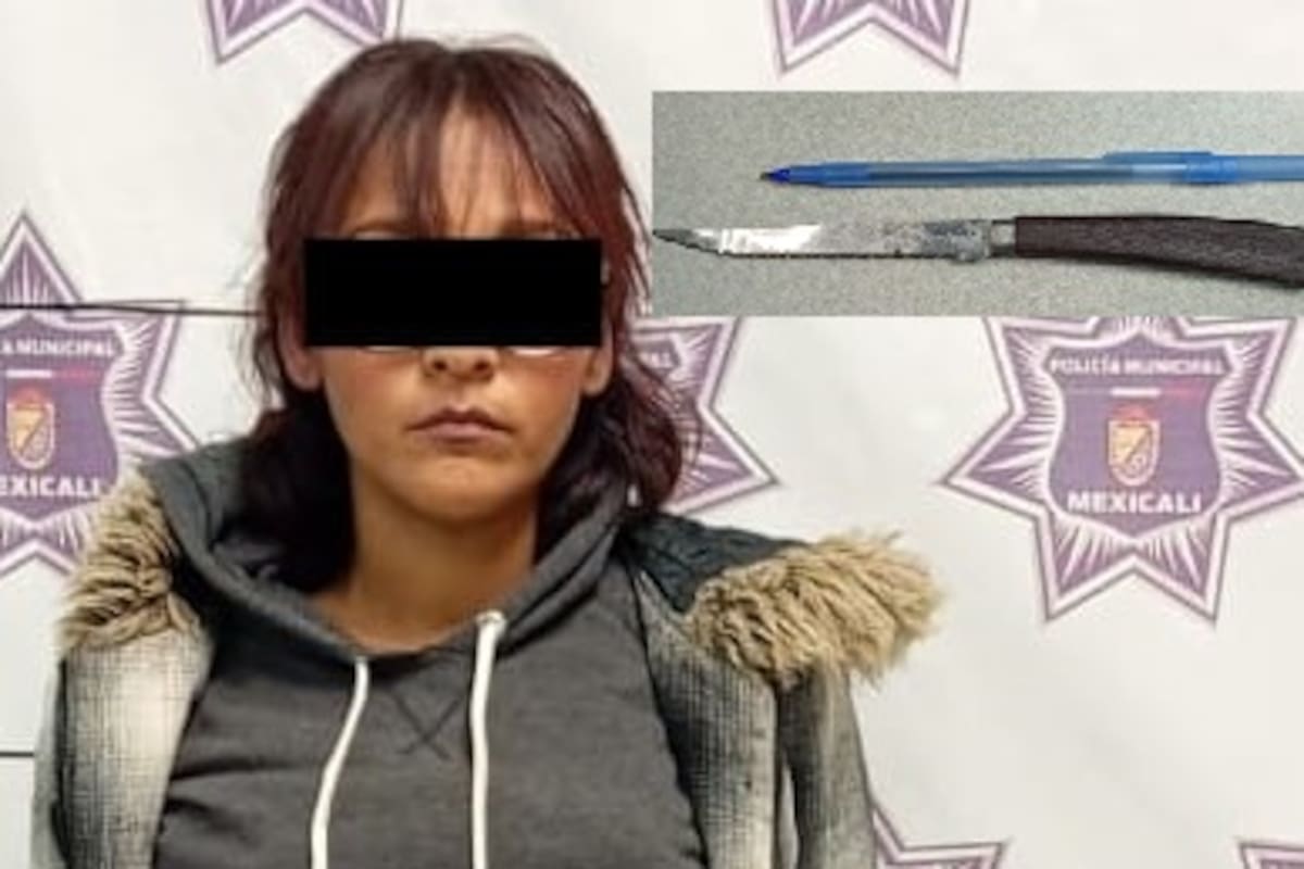 Mujer armada espiaba viviendas en Los Algodones; tenía orden de aprehensión