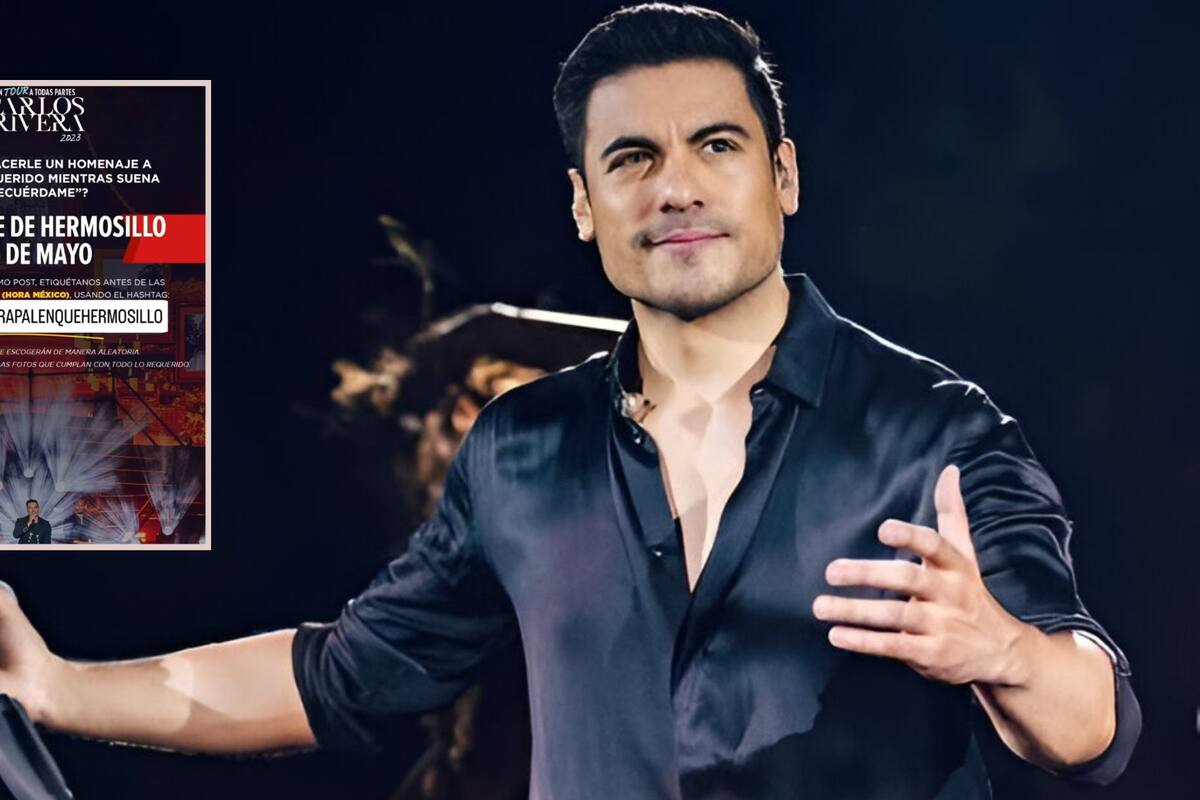 Carlos Rivera: Gana la oportunidad de honrar a un ser querido durante su concierto en Hermosillo