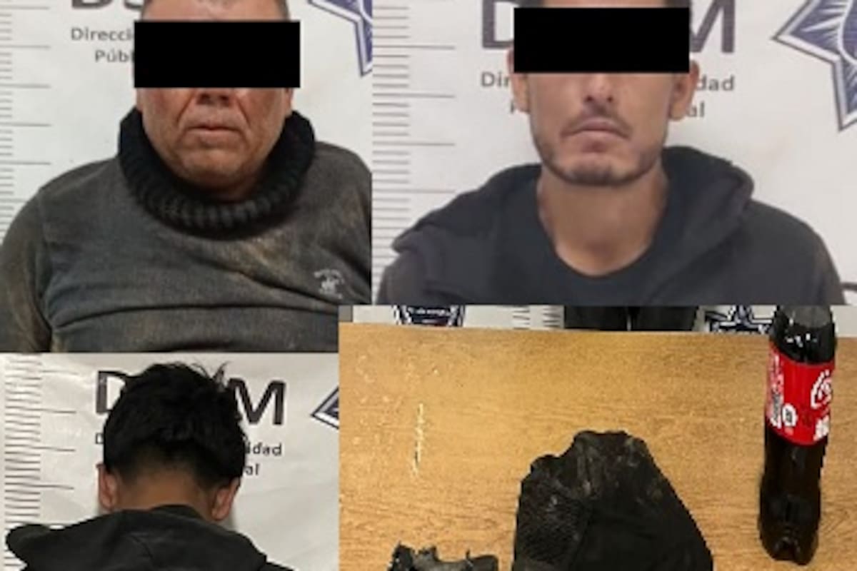 Detienen a tres presuntos asaltantes