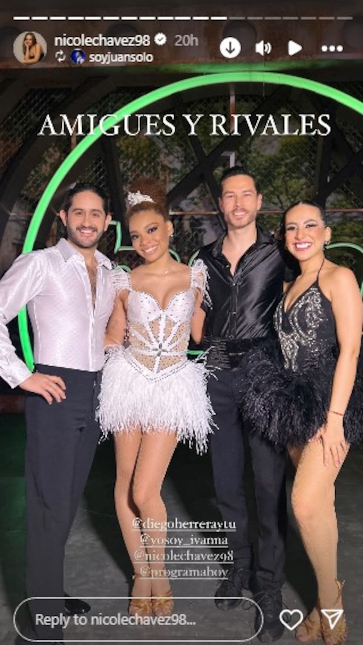 Aseguran que no hay rencores / Instagram: @nicolechavez98