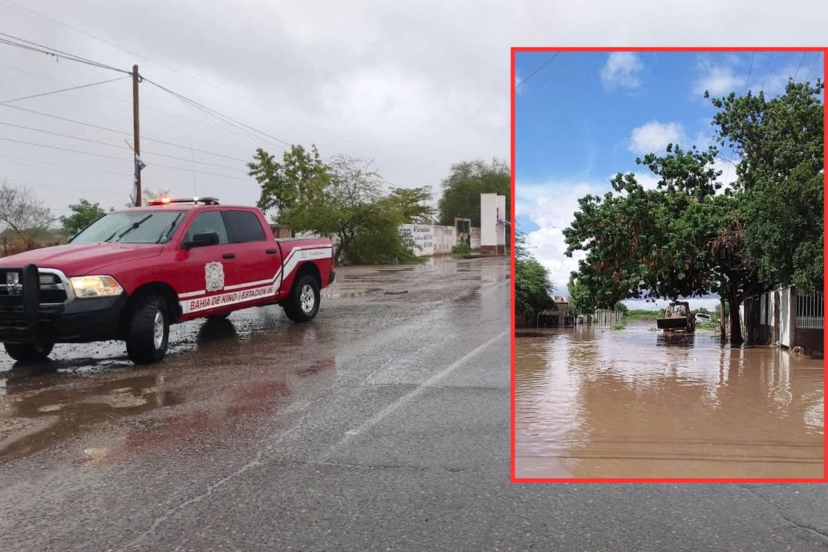 Bomberos de Hermosillo despliegan drones e ingenieros en Miguel Alemán para identificar puntos de desfogue y reducir el riesgo de inundaciones tras lluvias que afectaron unas 40 viviendas