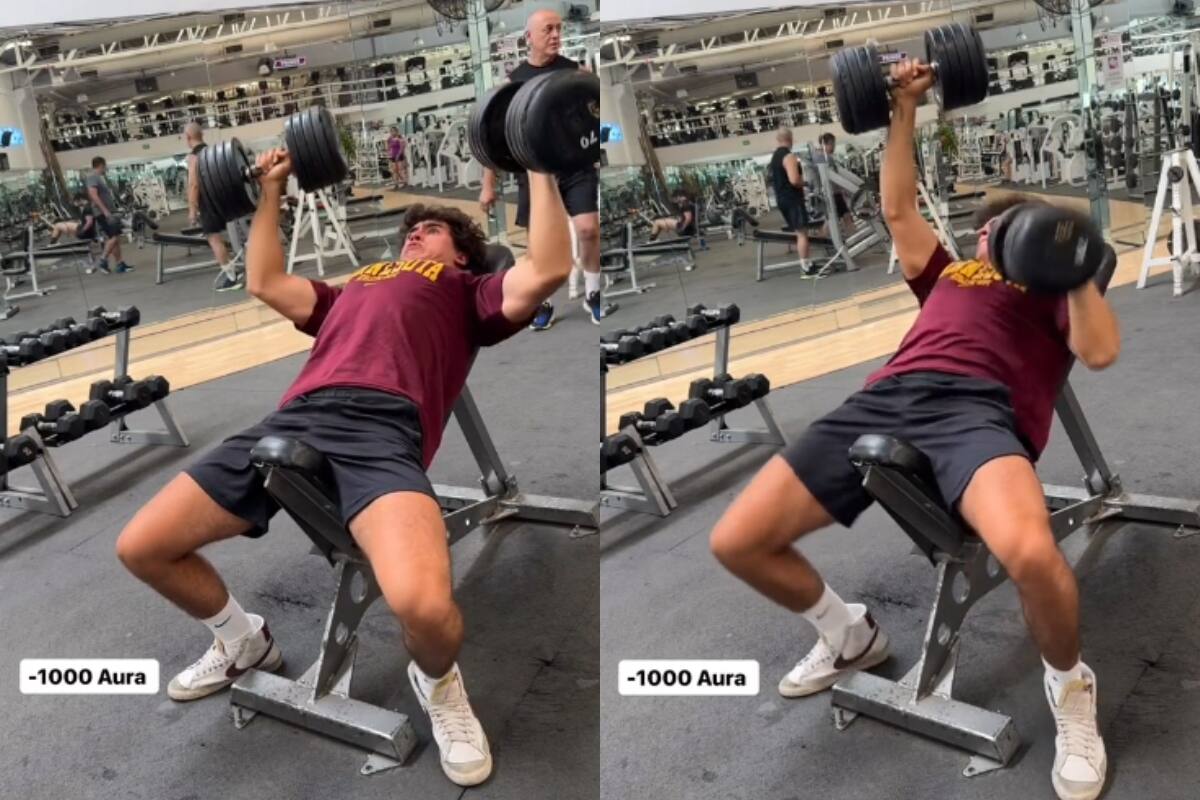 Joven graba un terrible accidente que vivio en plena rutina de ejercicio en el gimnasio