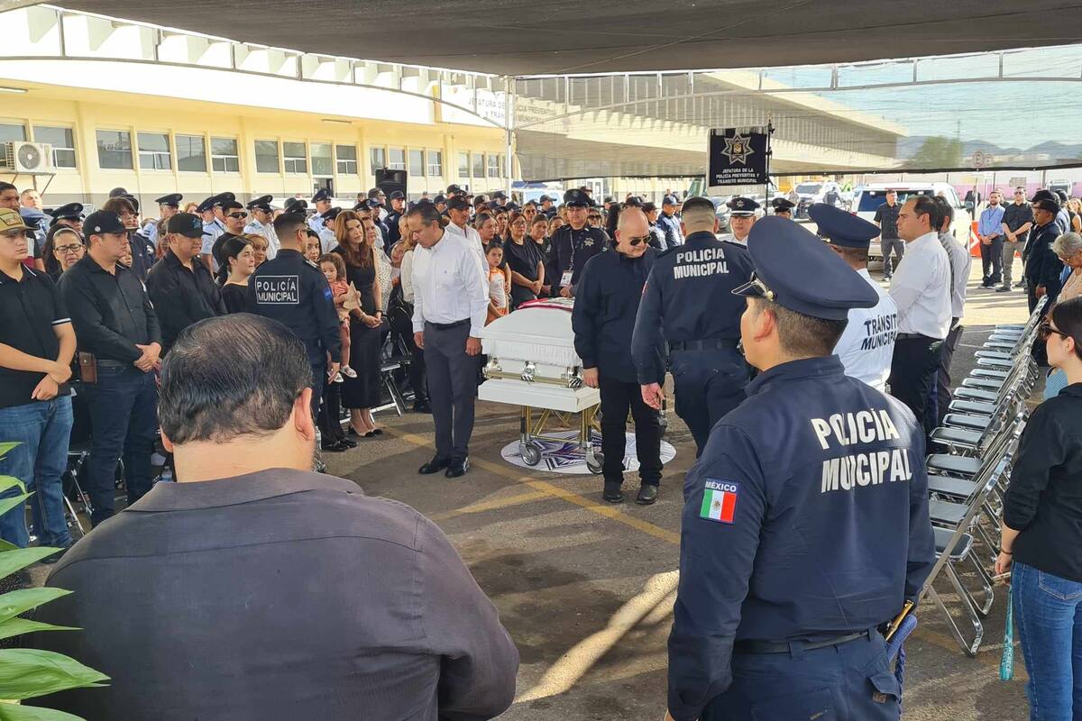 Despiden a Jesús Valenzuela Soqui, oficial que murió al ser atropellado