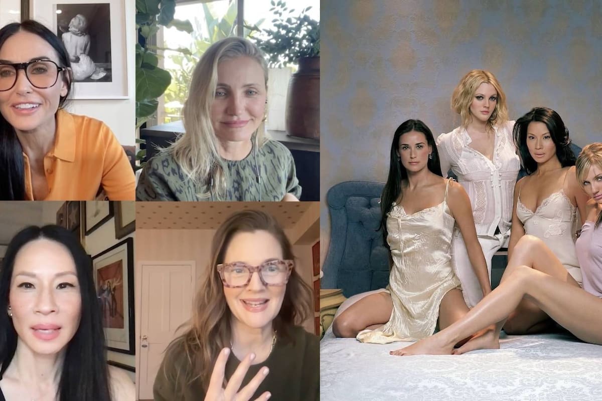 Elenco de 'Charlie's Angels' se reúne con Demi Moore en videollamada