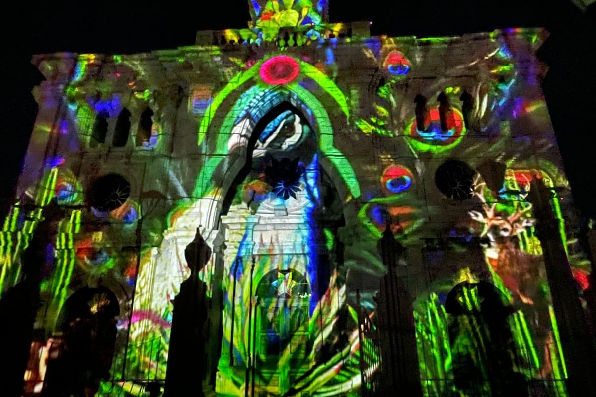 Fiestas del Pitic 2025: Sangre del Desierto presenta el Video Mapping “Arquitectura Orgánica”, una experiencia inmersiva que fusiona arte digital y performance