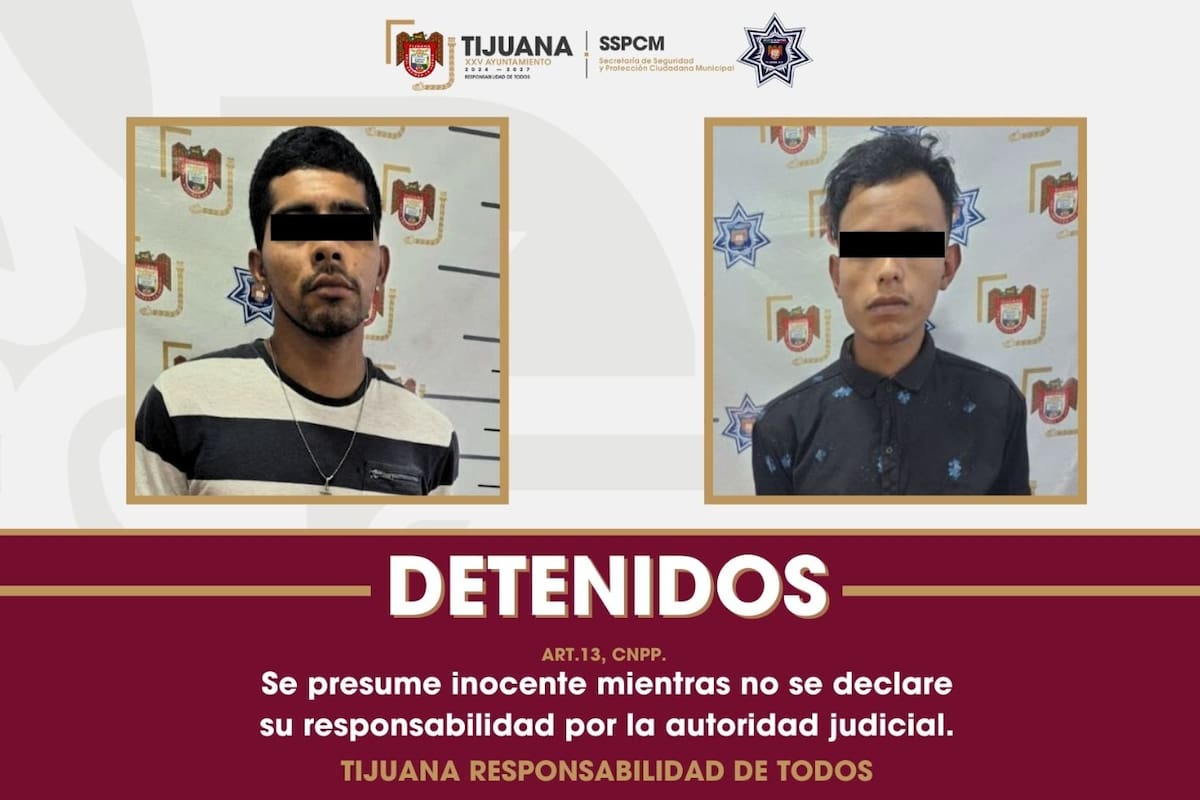 Detienen a dos por robo con violencia