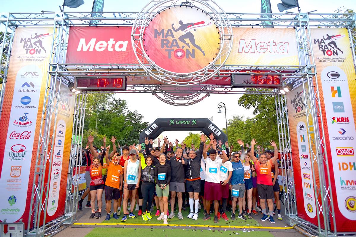 Supera récord de participación Maratón Internacional de Hermosillo 2024