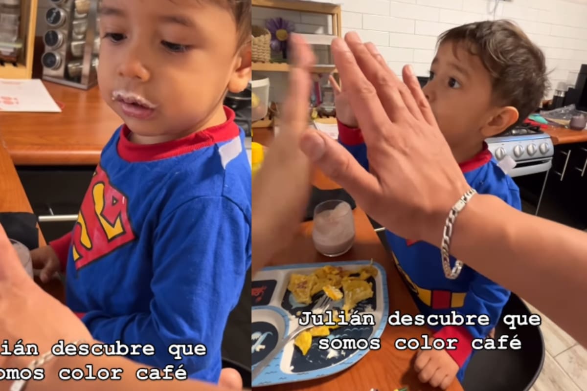 ‘Somos el equipo café’: padre le pregunta a su hijo por su color de piel y su respuesta se vuelve viral