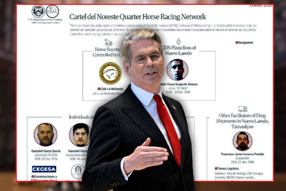 Estados Unidos exhibe nexos del Cártel del Noreste con carreras de caballos, campañas políticas y contratos públicos; Hacienda detecta movimientos de dinero y compra de bienes de lujo