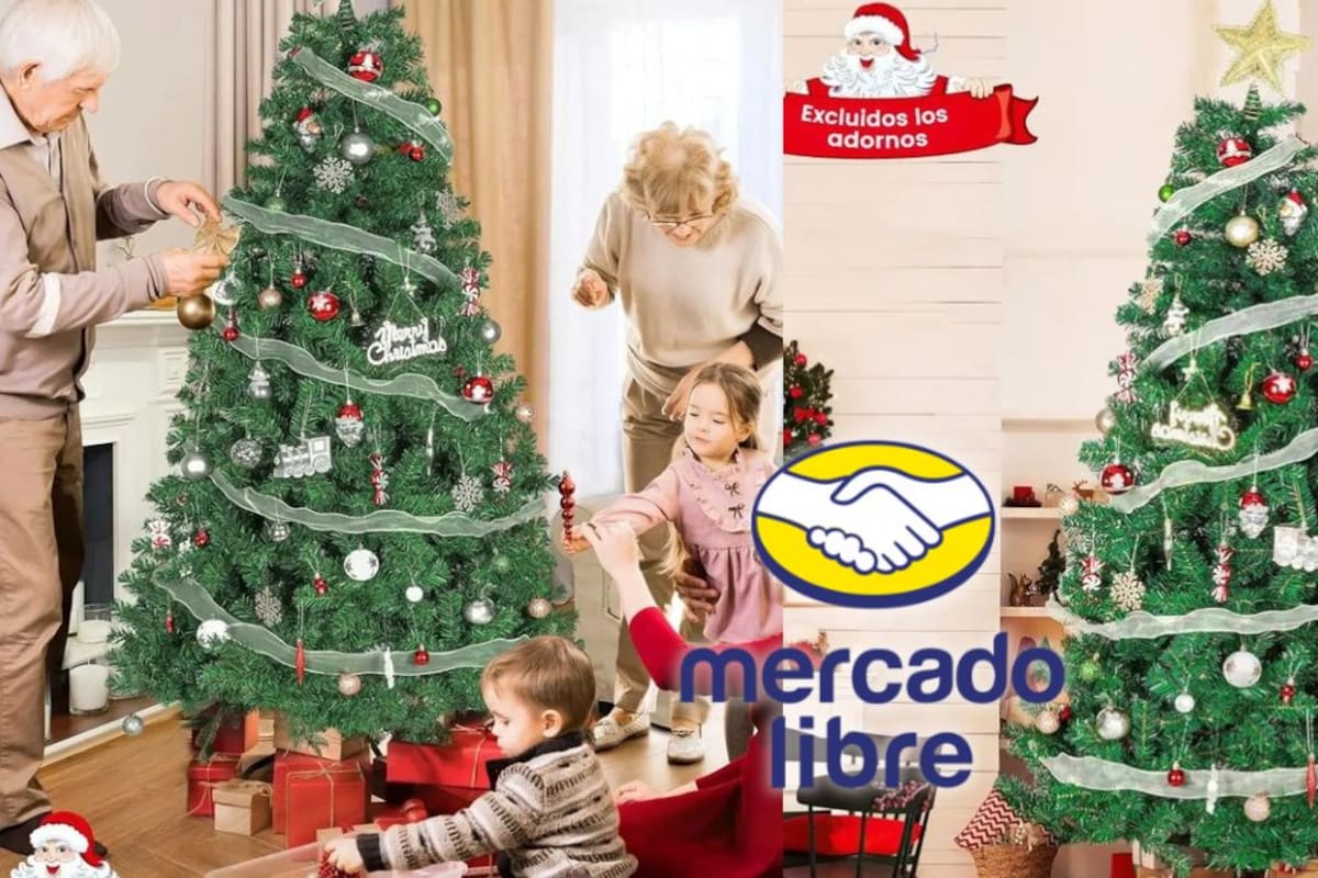 El árbol de Navidad más vendido en Mercado Libre baja a 507 pesos y cuenta con envío gratis a todo México