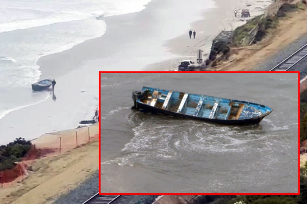 Tres migrantes muertos y hasta nueve desaparecidos en el mar de San Diego, después de que una panga que iba de México a EEUU se volcara en en la costa