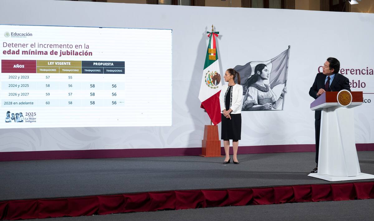 Mario Delgado, titular de la SEP, habló sobre el retiro de la Ley ISSSTE en la "Conferencia del Pueblo" de la presidenta Claudia Sheinbaum. | Crédito: Presidencia