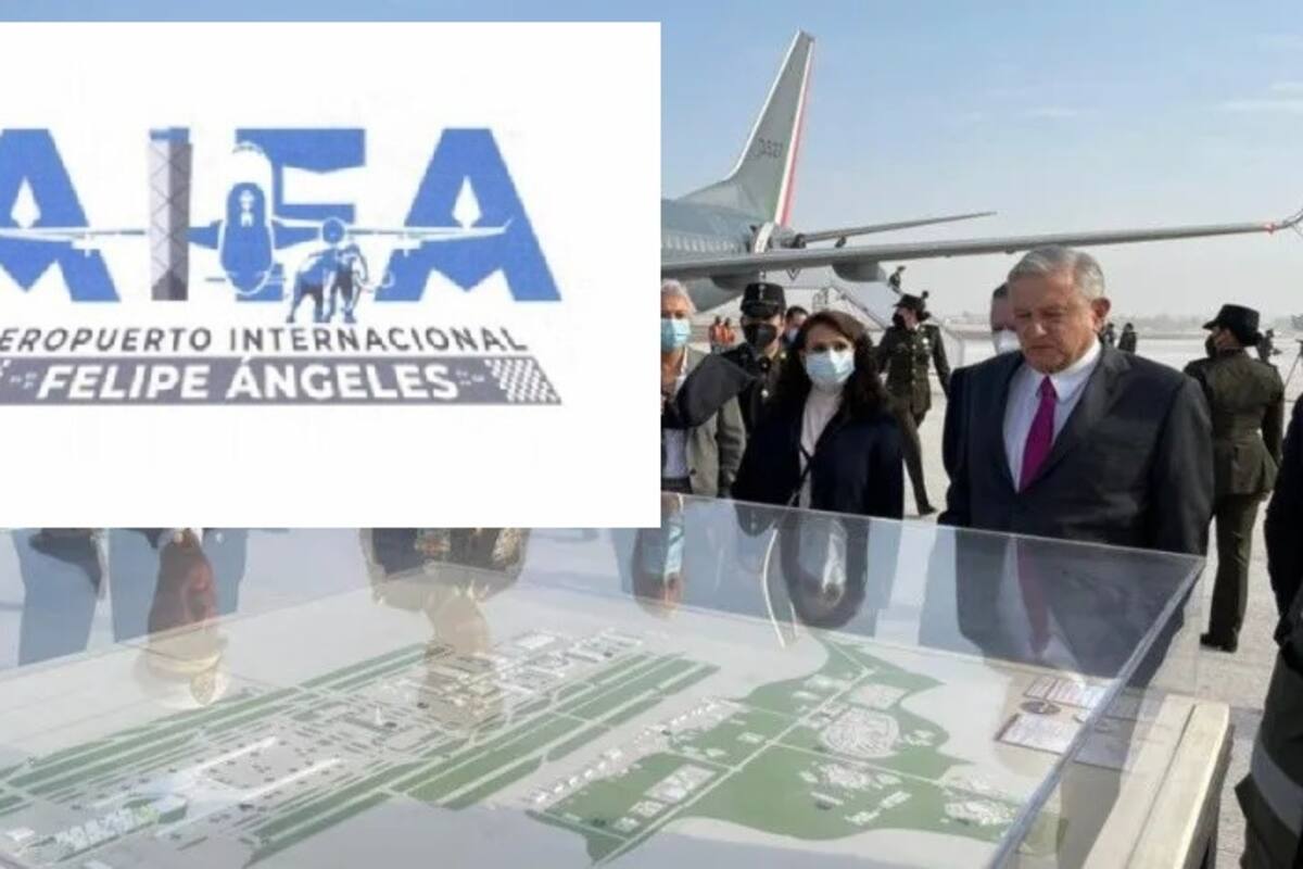 Estrenan logo con mamut en Aeropuerto Felipe Ángeles en Santa Lucía