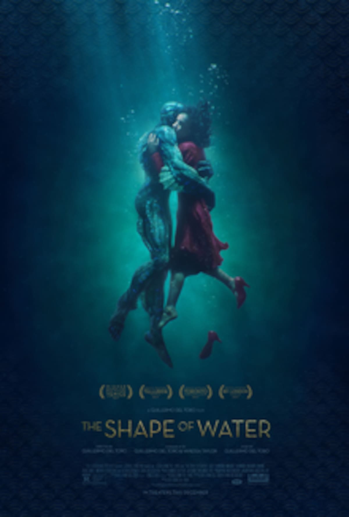 El romance fluye en The Shape of Water.
