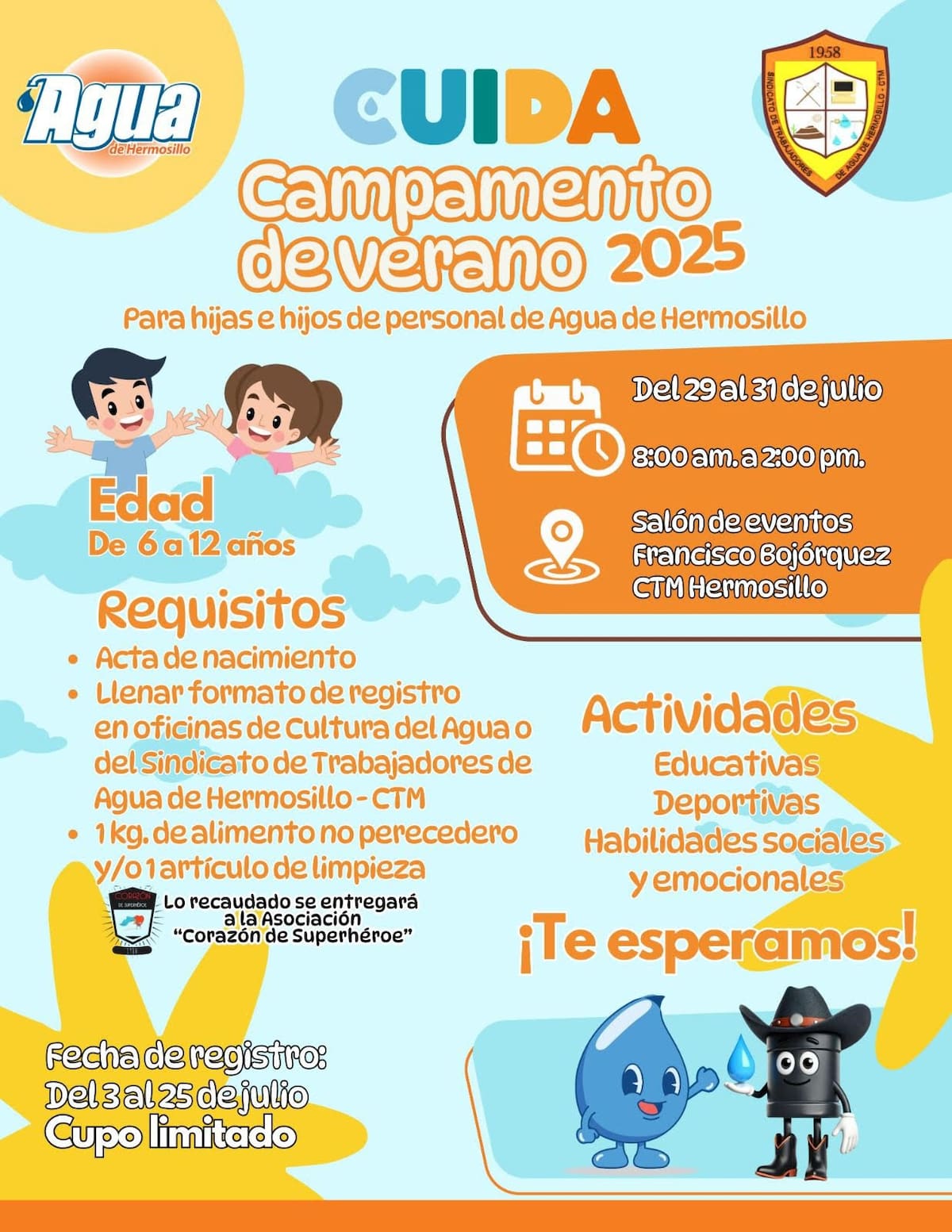 Invitan a Campamento de Verano Cuida 2025.