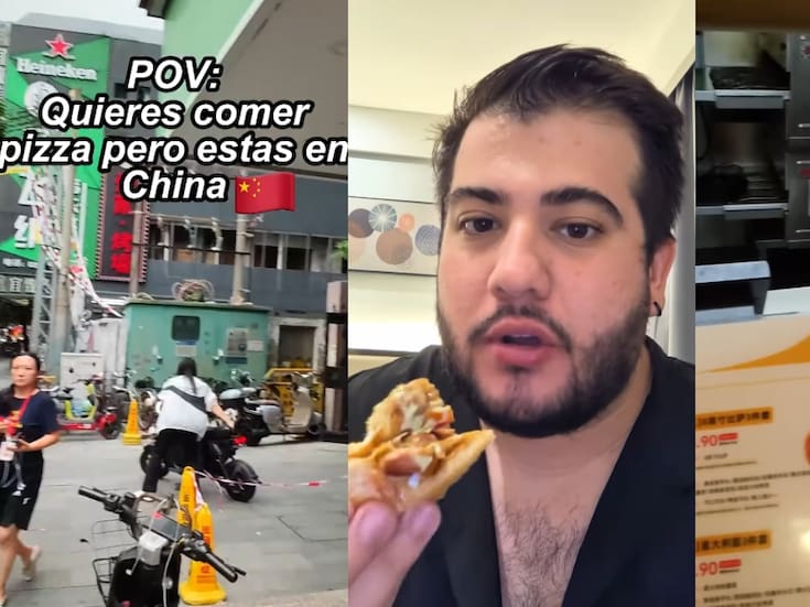 Así es pedir una pizza en China, donde el queso no es tan común en la dieta tradicional