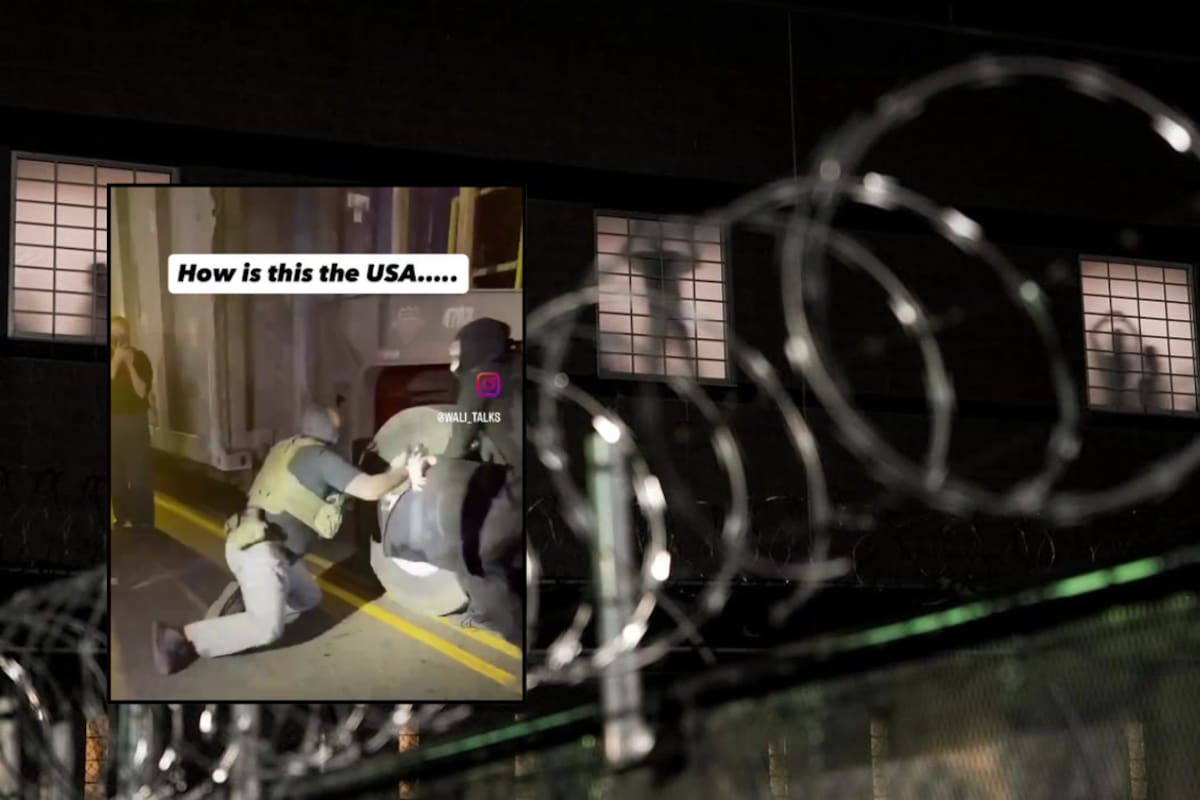 ¿Qué está pasando en Delaney Hall? Denuncian que agentes de ICE empujaron a ciudadanos hacia un camión en movimiento durante protesta