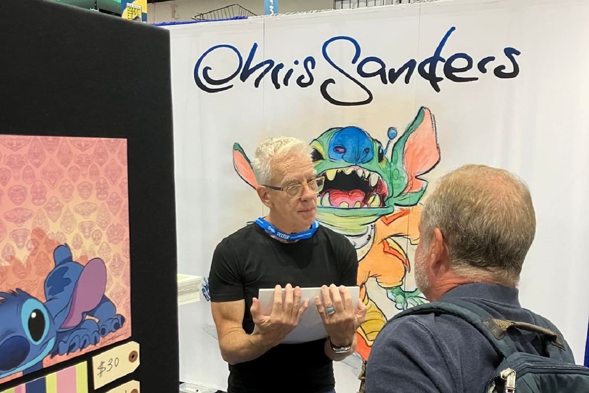 Comic Con 2025: Chris Sanders con obras originales de Lilo & Stitch