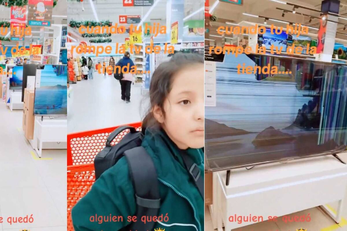 TikTok: Niña rompe pantalla en centro comercial y usuarios critican a la madre