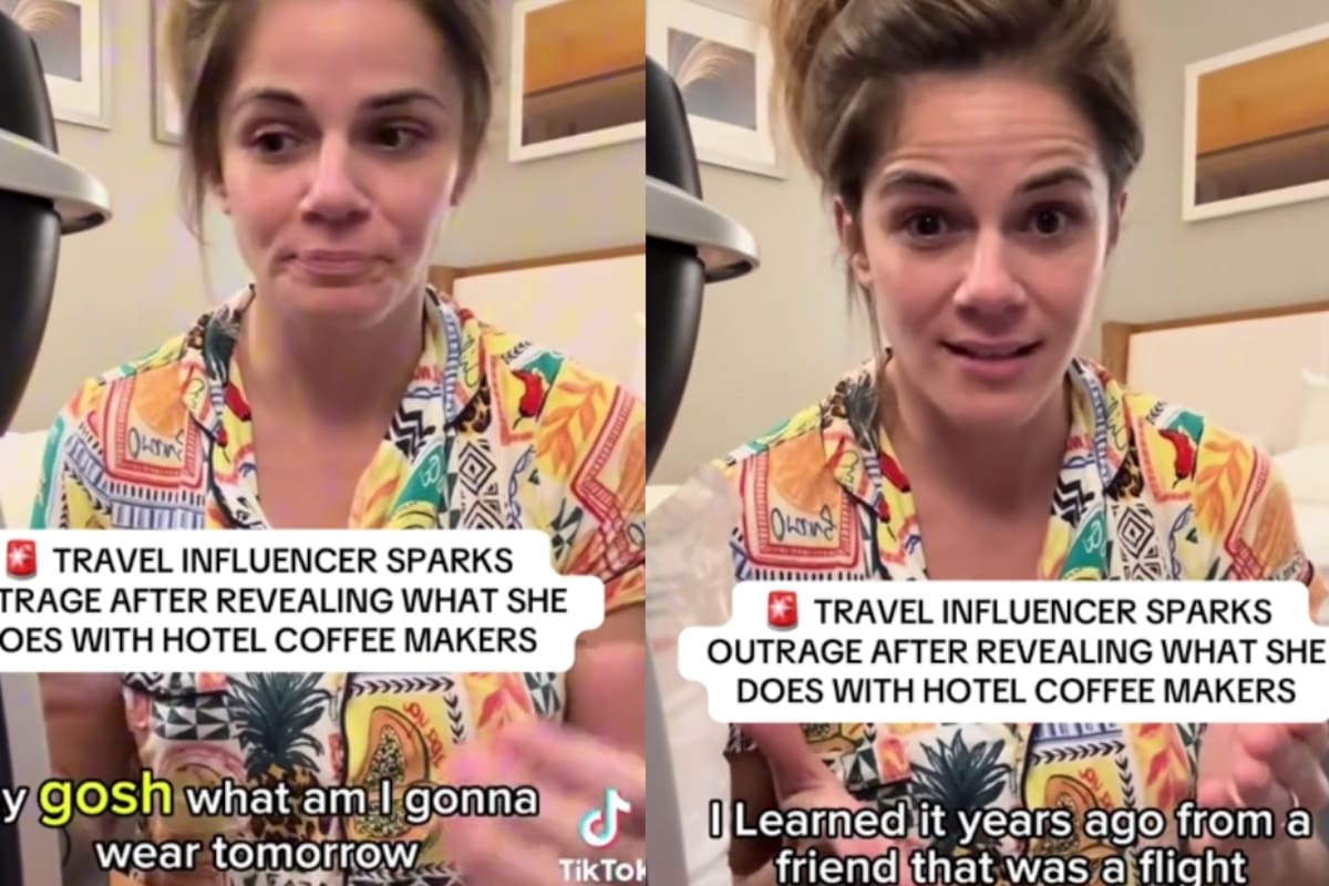 Mujer causa revuelo y polémica por lavar su ropa interior en la máquina de café del hotel donde se hospedaba