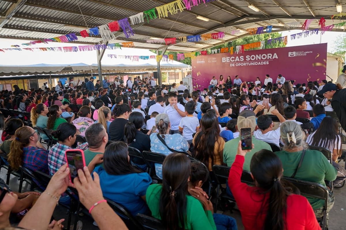 Más de 21 millones para becas y obras en Miguel Alemán buscan mejorar escuelas y apoyar a estudiantes de Sonora