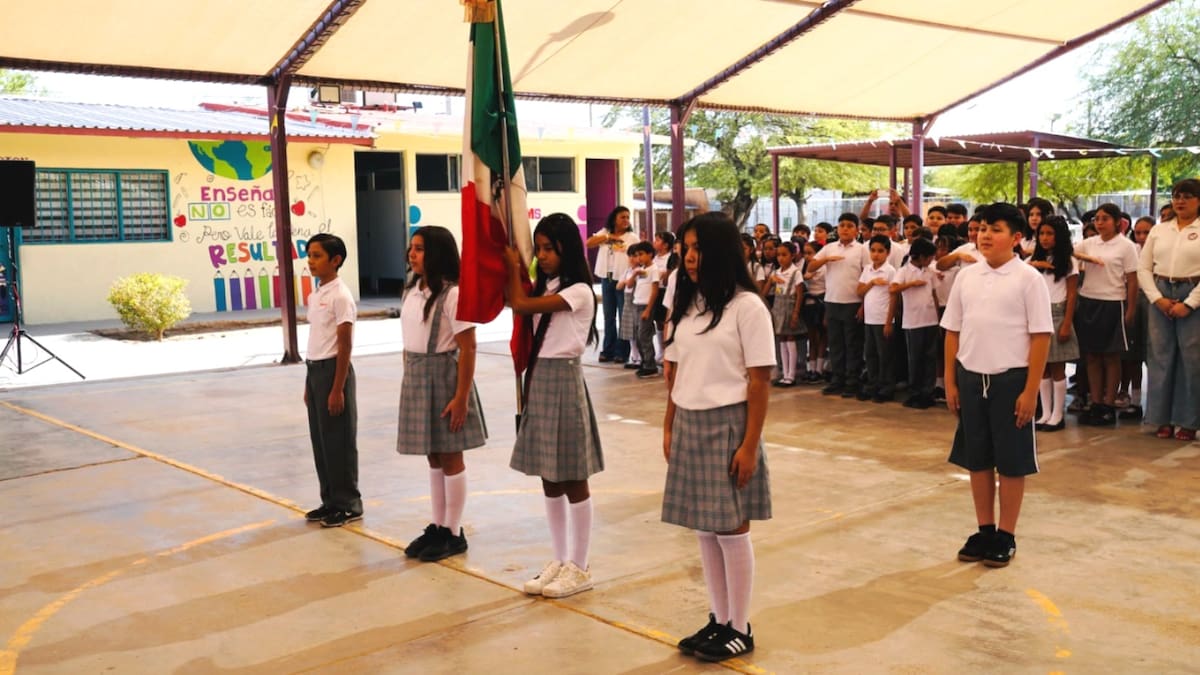 Alrededor de 49 mil 100 estudiantes regresaron a las aulas de San Luis Río Colorado para iniciar el ciclo escolar 2026-2027. Foto: Cortesía