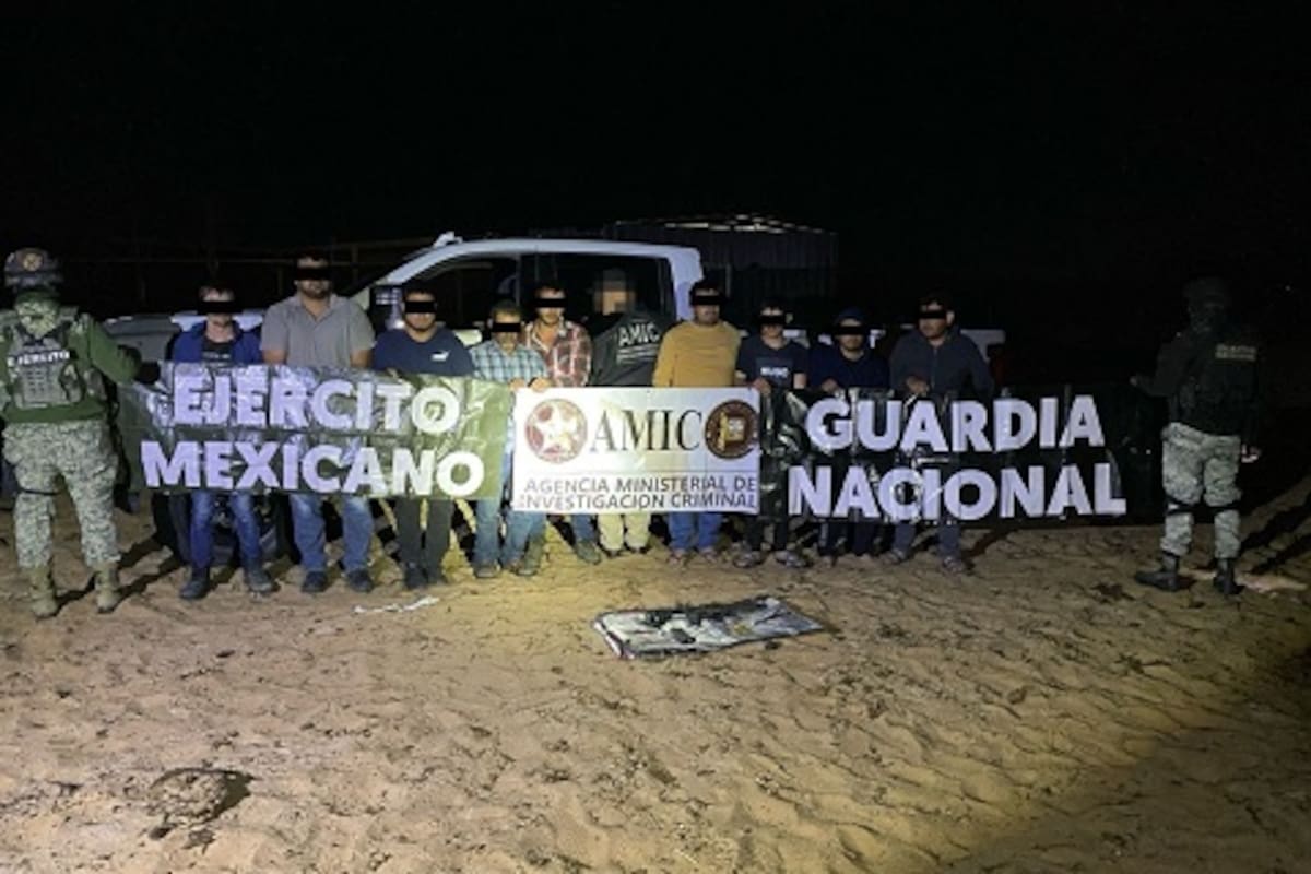 Aseguran laboratorio de drogas en Puerto Peñasco y detienen a nueve personas