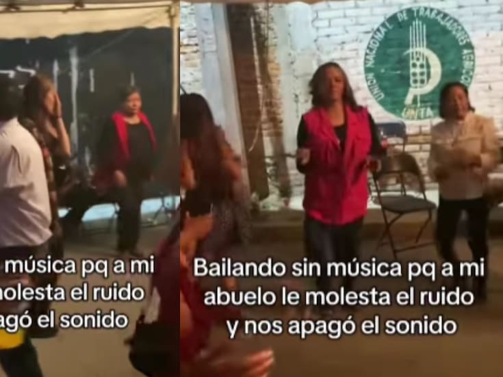 “Lo bueno que todos llevan el ritmo”: abuelo apaga la música en una fiesta y todos siguen bailando en silencio
