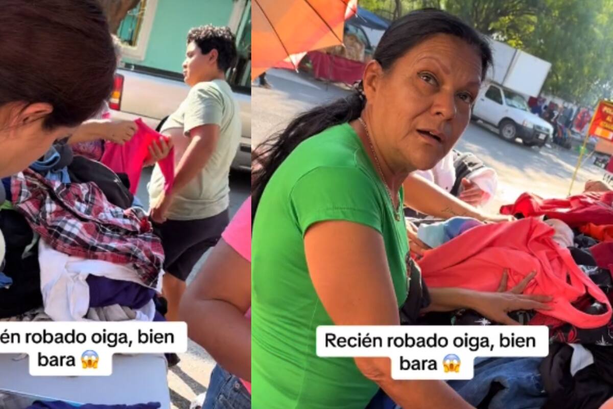 “Llévele, llévele, recién robado”: así es como llama a sus clientes este vendedor de tianguis