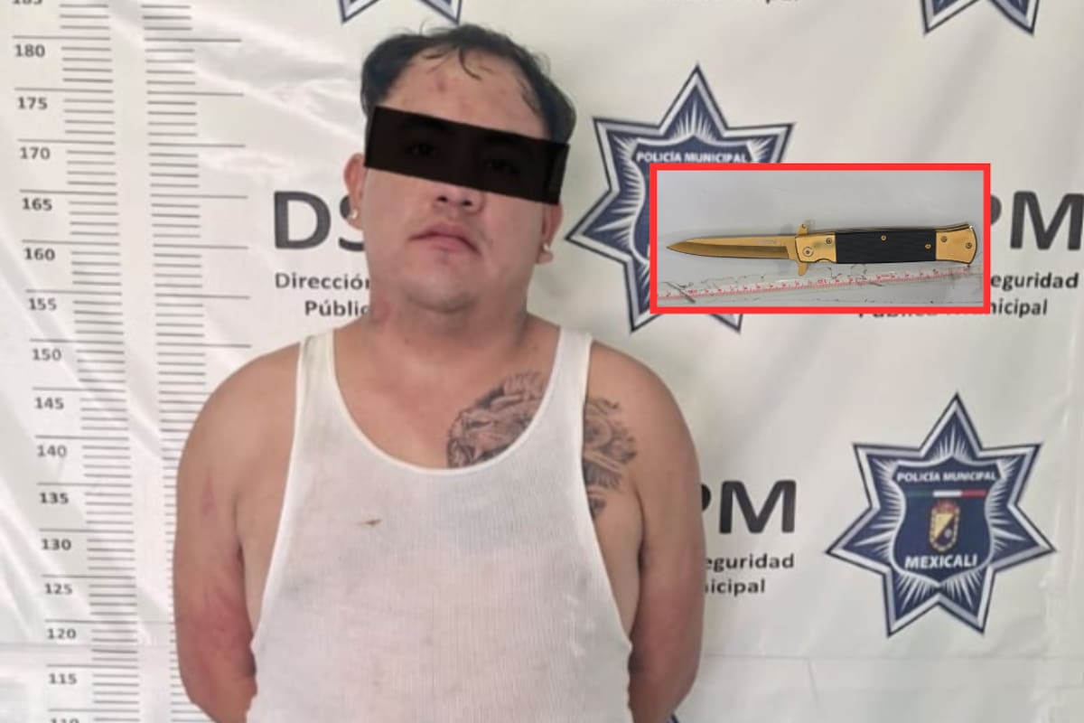 Discusión entre amigos termina en intento de homicidio en Mexicali; uno fue atacado con una navaja