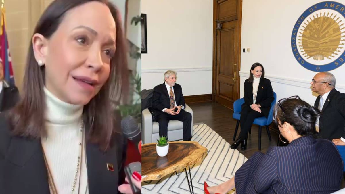 María Corina Machado acusa en la OEA que el chavismo “manipula” la situación de presos políticos en Venezuela