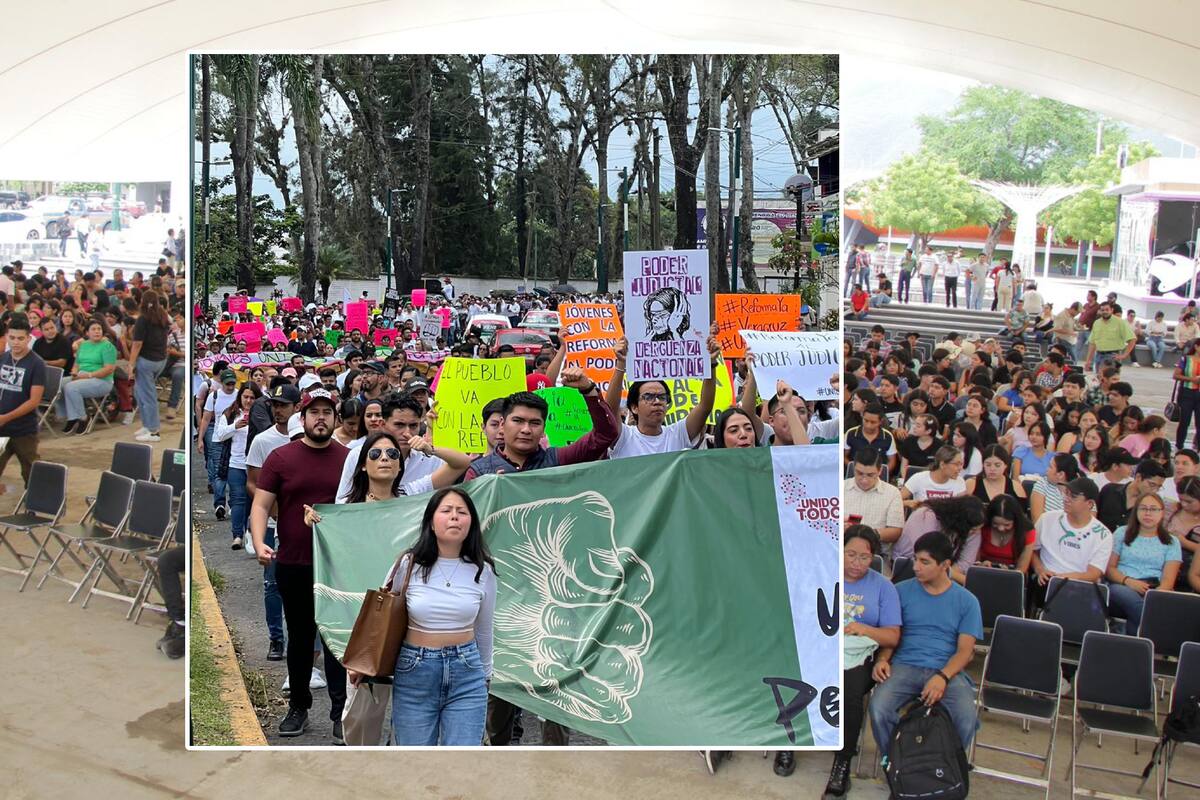 Jóvenes apoyan Reforma al Poder Judicial y estas son sus denuncias por las que toman las calles